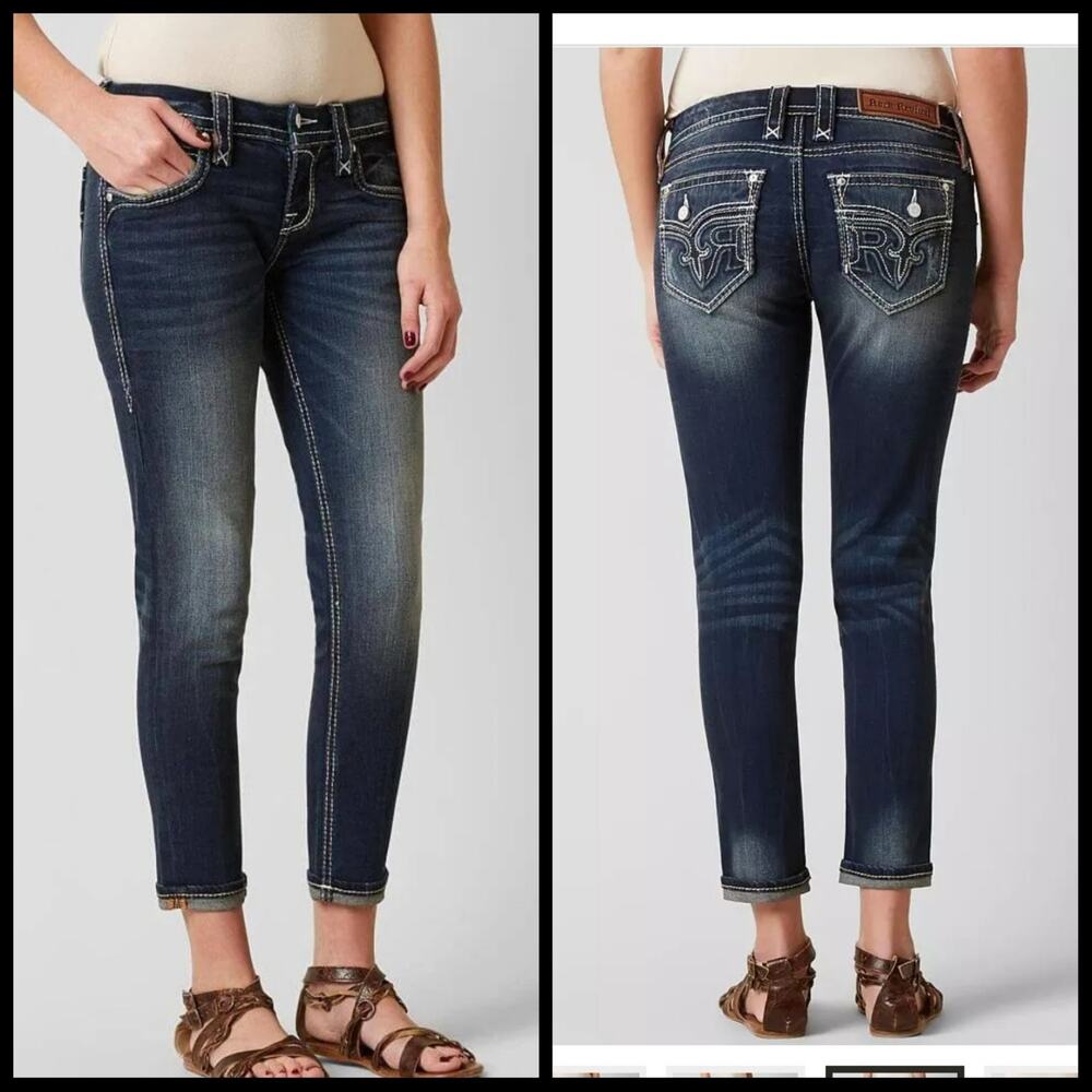 Rock Revival Women's Martia Ankle Skinny Jeans 30x26